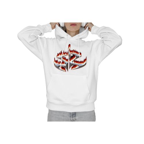 product_image_name-Generic-Hooded Neck Solid Long Sleeves Hoodie -white-1