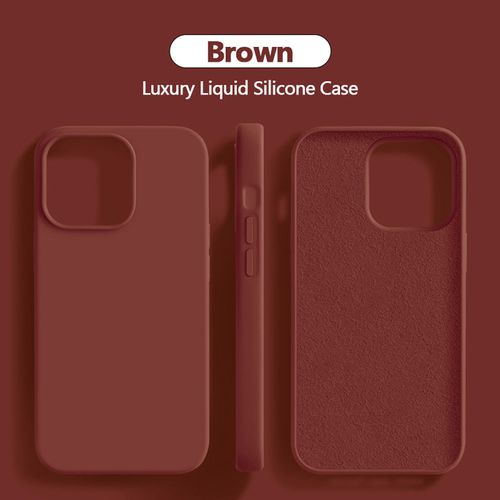 Original Liquid Silicone Luxury Case For Apple iPhone 11 12 13 14 15 Pro  Max mini 7 8 Plus XR X XS MAX SE Shockproof Case Cover