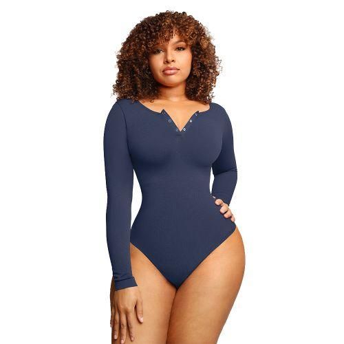 Fashion BlueFaja Long Sleeve Black Bodysuit Full Body Shaper High Compression Shapewear For Women BEA Best Price Online Jumia Egypt