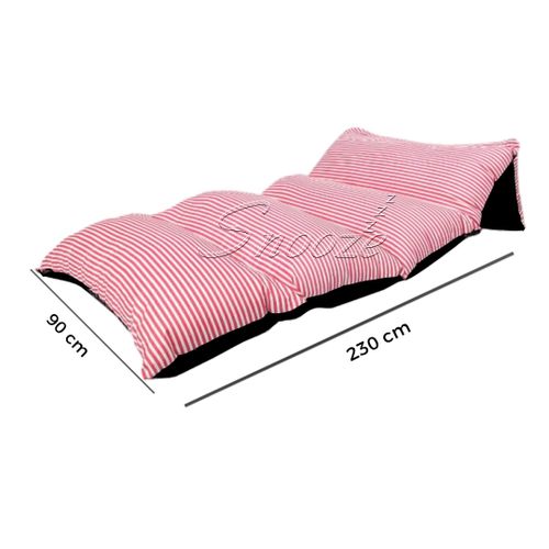 اشتري Snooze Floor Foldable  Mattress (strips & Red Design) في مصر