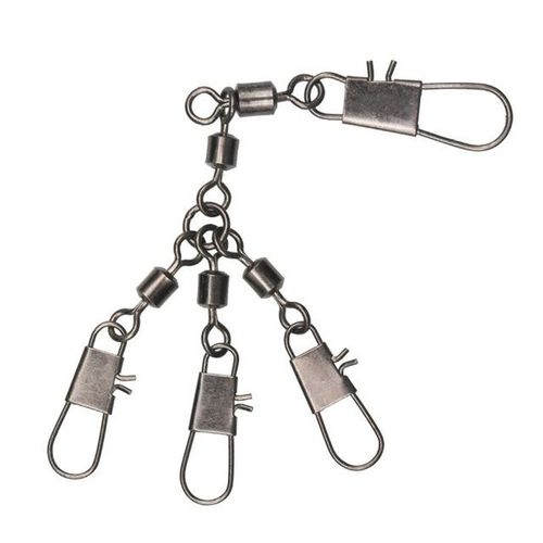 Generic 10pcs/lot 3/4-Way Rolling Swivel With Snap 3.5g High