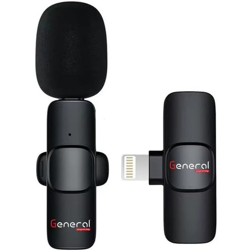 General K10 K2 Lavalier Microphone, Wireless Mini Microphone for iOS