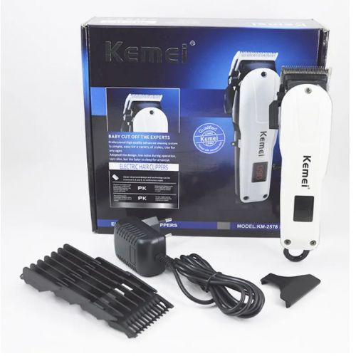 اشتري Kemei Km-2578Professional Hair Clipper - White في مصر