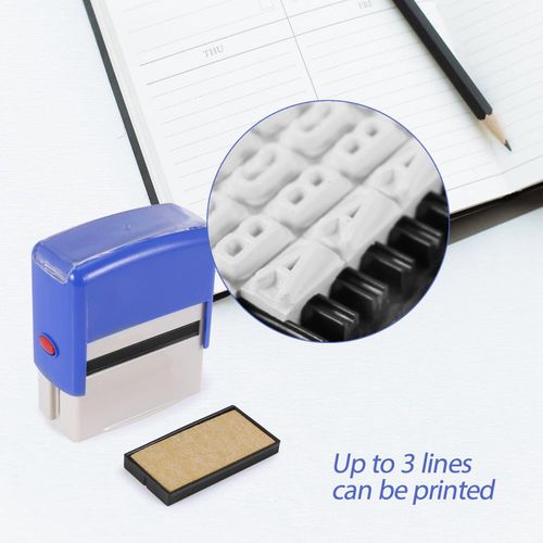 Self Inking Stamp Set Custom Diy Business Name Number Address Print