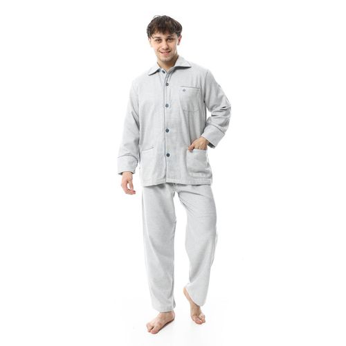 product_image_name-Shorto-بيجاما شورتو كلاسيك الأساسية - رمادي فاتح - 2610-1