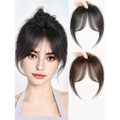 product_image_name-Generic-تمديد شعر مستعار يومي بطول متوسط وغرة (قد يكون الشعر المستعار أطول عند الوصول ويمكن إعادة تصفيفه وتعديله حسب الرغبة)، مشابك شعر، روابط شعر، مثبتات شعر-2