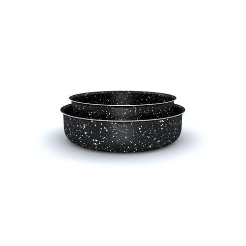 product_image_name-Generic-LAPIS Granite Oven Trays Set Black size 24 - 28 cm-1