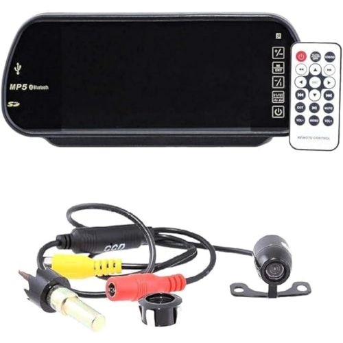 product_image_name-Generic-شاشة مرآة LCD بحجم 7 بوصات عالمية مع جهاز تحكم عن بعد لاسلكي وكاميرا عكسية للسيارات لجميع المركبات-1