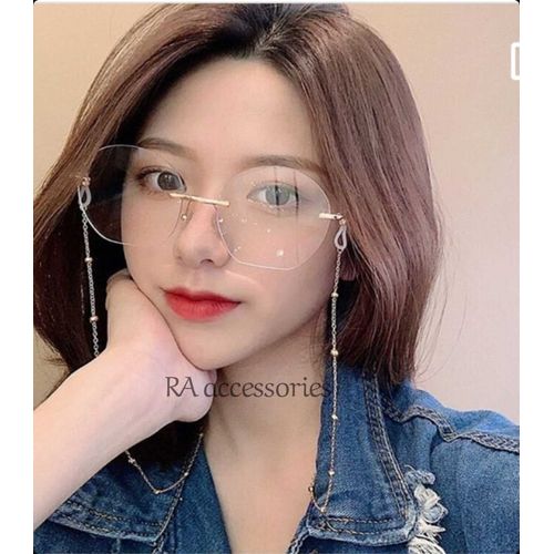 Buy RA accessories Handmade Women Eyeglasses Chain Silver in Egypt