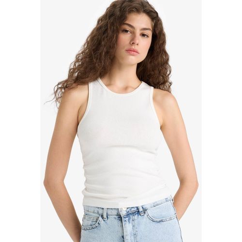 product_image_name-Defacto-Woman Crew Neck Fitted Athlete - Off White-1