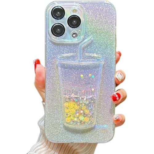 product_image_name-Generic-جراب لامع لهاتف آيفون 15 مقاس 6.1 بوصة، بتصميم كوب عصير ثلاثي الأبعاد مع ماصة وليمون صغير، غطاء خلفي شفاف مرصع بالنجوم، جراب واقٍ مقاوم للصدمات، هدية أنيقة وعصرية للفتيات والسيدات-1