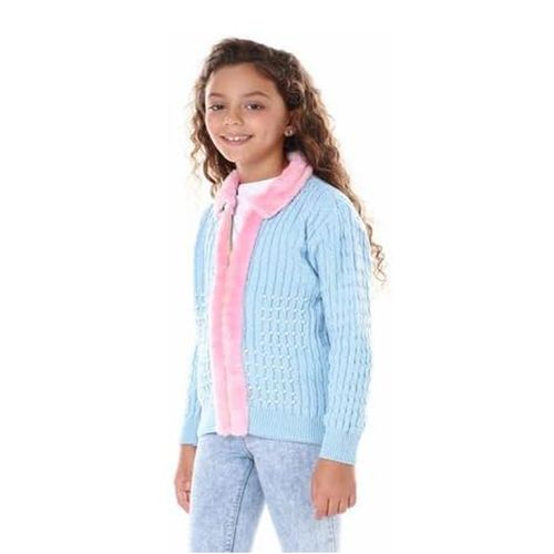 product_image_name-Generic-جاكيت شتوي للبنات من الصوف - أزرق سماوي-2