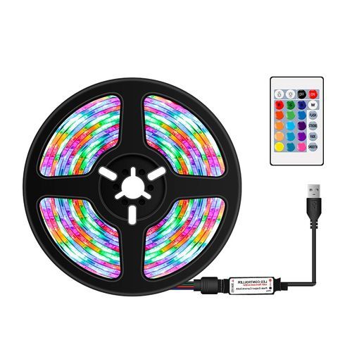 Tira Led Rgb 5050 USB Con Control Remoto 2M - Full Tech