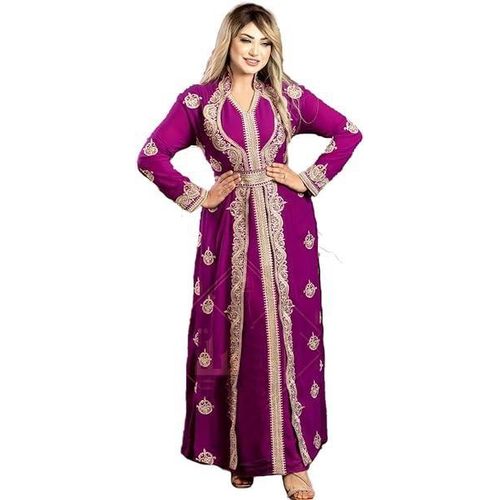 product_image_name-Generic-عبايه الاميرات الخامه شيفون مقاس وان سايز يلبس الي 95 كيلو , بنفسجي فاتح-1