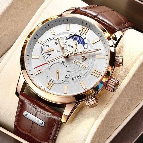 Generic 2021 Lige Watches Mens Clock Casual Leathe 24hour Moon Best Price Online Jumia Egypt
