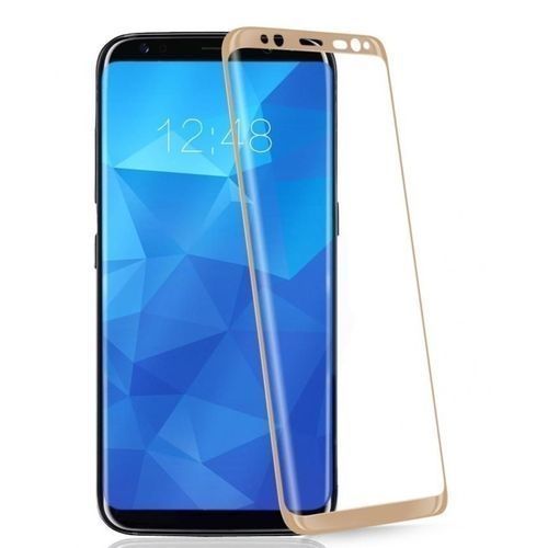 Buy Glass Screen Protector For S8 Plus Full Coverage  - Gold in Egypt