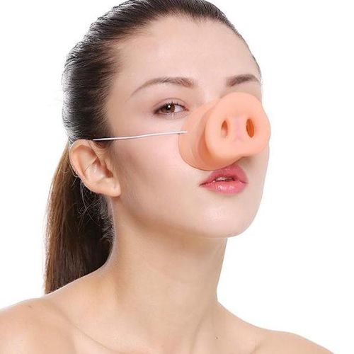 Generic Halloween latex pig nose pig nose costume rubber latex nose muzzle mask Funny Pig Nose @ Best Price | Egypt