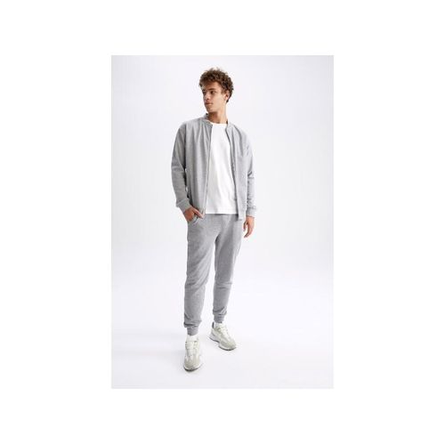 product_image_name-Defacto-Man Slim Fit Trousers - Grey Melange-3