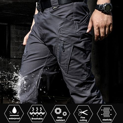 XDJchs Clothing Streetwear Hip Hop Cargo Pants Men Cotton Drawstring Many  Pockets Joggers Trousers Black Ribbons Male Casual Pants (Size : X-Large) :  Buy Online at Best Price in KSA - Souq