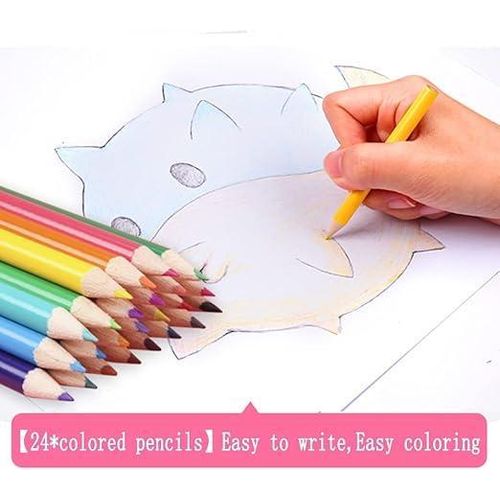 product_image_name-General-208 PCS Art Supplies, BRAND Drawing Art Kit for Kids Adults Art Set with Double Sided Trifold Easel, Oil Pastels, Crayons (Blue)-4