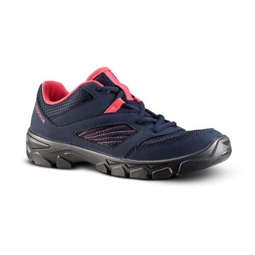 Buy Decathlon Kids' Low Lace-up Walking Shoes Sizes 2.5 To 5 - Blue in Egypt