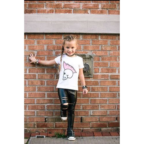 Ghils Leggings Ghils . Girls Lycra Leather Pants Black Best