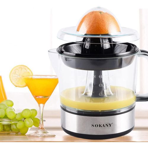 product_image_name-Sokany-عصارة كهربائية مع غطاء لعصر البرتقال والليمون بسعة 0.7 لتر وقدرة 45 وات، أسود من سوكاني-3