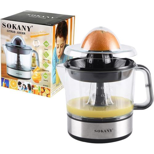 product_image_name-Sokany-عصارة كهربائية مع غطاء لعصر البرتقال والليمون بسعة 0.7 لتر وقدرة 45 وات، أسود من سوكاني-6