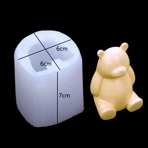 Cute Bear Candle Mold Diy Aromatherapy Candle Silicone Mold