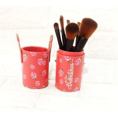 product_image_name-Generic-Makeup Brushes Set With leather Case - 10 pcs-2