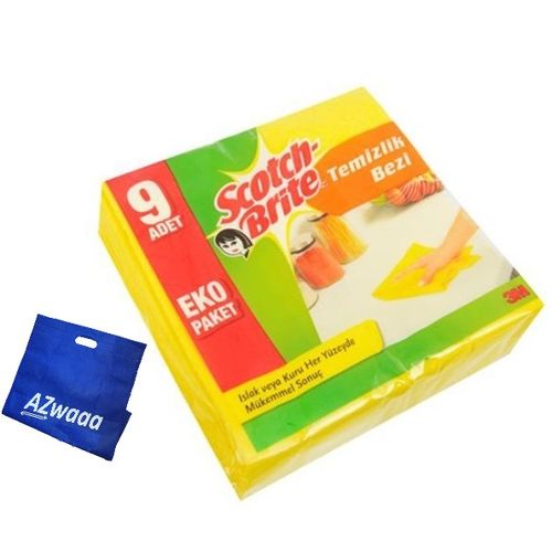 Buy Scotch Brite Purpose Cleaning Cloth - 9 Pcs + Free Bag in Egypt