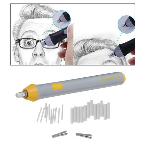 Electric Eraser Battery Operated Auto Erasers Rubber for Artist Drawing  Painting Sketching Drafting Gray 