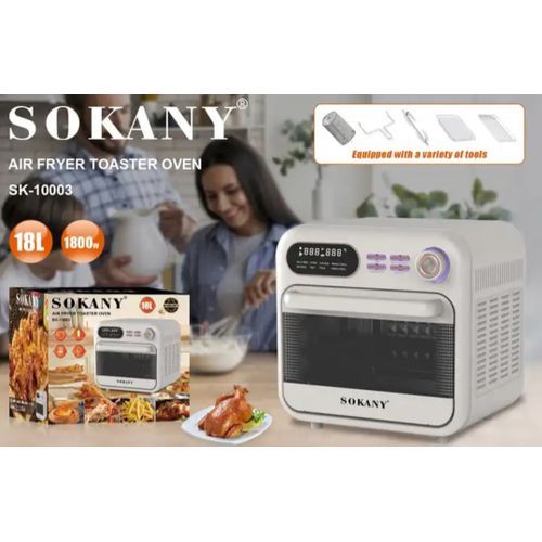 Buy Sokany SK-10003 Sokani Digital Fryer + Oven, 18 Liters, 1800 Watts in Egypt