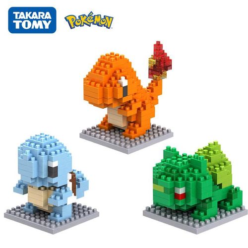 Mini lego pokemon blocos pequenos desenhos animados jigsaw modelo animal  educação jogo gráficos tijolos brinquedos pokemon — comprar a preços baixos