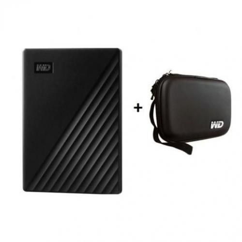 Buy Western Digital 2TB My Passport Portable Storage USB 3.0 Hard Drive - Black + HDD Protective Carrying Case Cover in Egypt