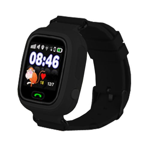 Generic Q90 Silicone Smart Watch GPS Tracker For Kids Black