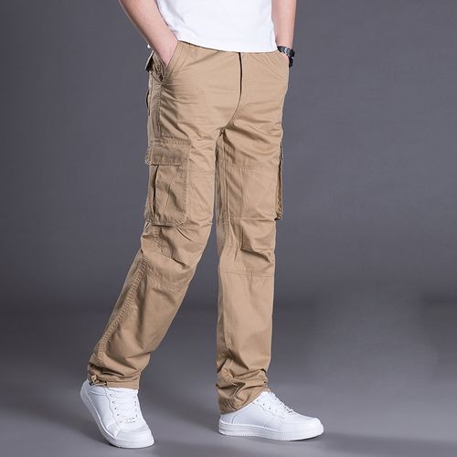 Womens Casual Pocket Combat Cargo Trousers High Waist Joggers Long Pants  Fashion