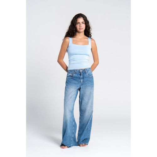 OUTDATED Square Neck Tank Top - Light Blue - image 2