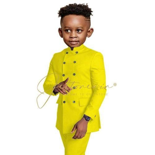 Fashion Double ed Casual Beige Suit For Kids Children Attire Indian Style Wedding Blazer Formal Wear Birthday Party Boy Suits Best Price Online Jumia Egypt