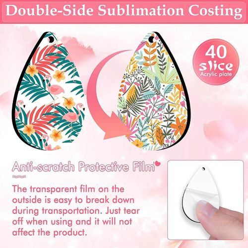 Wholesale MDF Sublimation Earring Blanks with Earring Hooks Jump