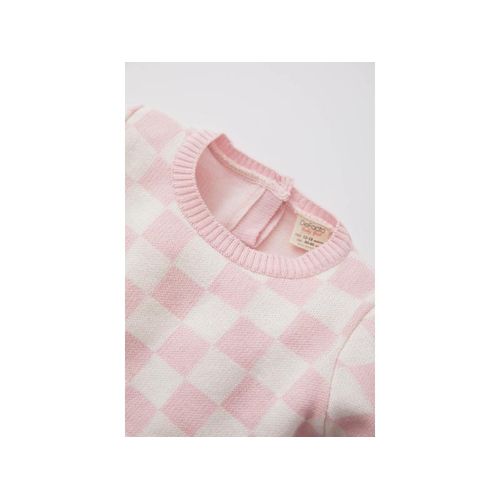 product_image_name-Defacto-Baby Girl Bike Neck Regular Fit Pullover - Pink-3