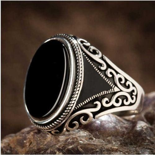 Generic Retro Handmade Turkish Ring For Men Vintage Double Zircon Rings Punk Trendy Islamic Religious Muslim Jewelry Silver Best Price Online Jumia Egypt