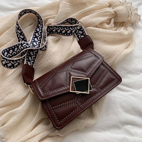 Fashion Dark Brown Shoulder Bags For Women 2021 Fashion Letter