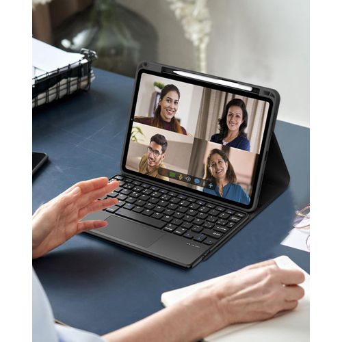 product_image_name-Generic-حافظة كيبورد تعمل باللمس لجهاز ايباد الجيل العاشر 10.9 انش بلوتوث لاسلكي اسباني قابل للفصل مع رفيعة ولوحة تحكم 2022 10.9 اسود-2