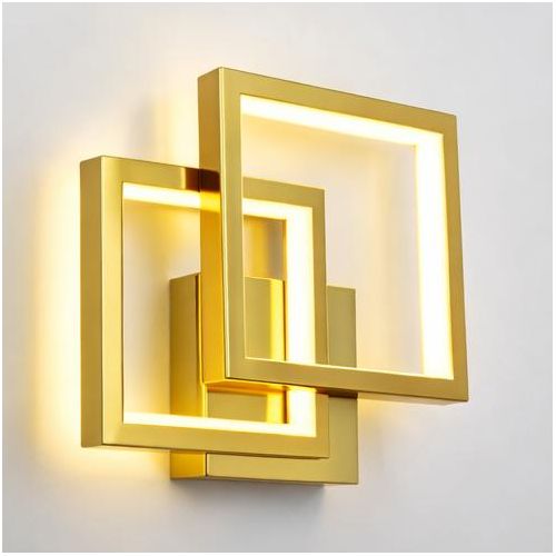 Generic Modern Gold Geometric LED Wall Light - image 3