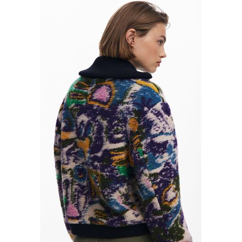 product_image_name-Desigual-Heathered bomber jacket-4