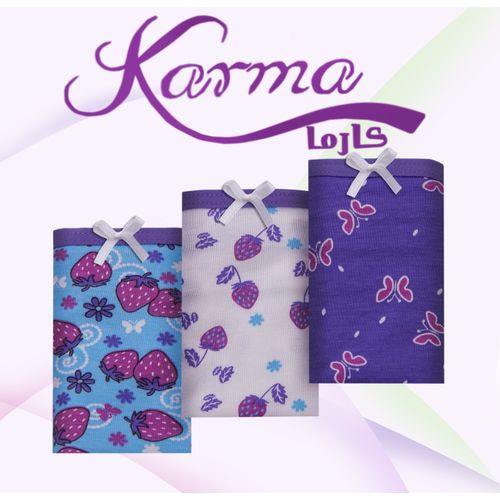 product_image_name-Karma-عبوة من 3 سراويل داخلية قطنية للنساء من كارما-8