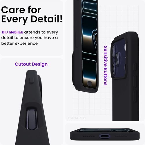 product_image_name-Generic-جراب سيليكون سائل واقي لكامل الجسم مضاد للصدمات رفيع مع بطانة ناعمة مضادة للخدش مايكروفايبر  متوافق مع آيفون 17 برو 6.3 بوصة، أسود-3