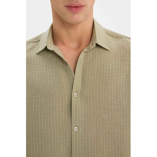 product_image_name-Defacto-ديفاكتو قميص كم طويل قصة عادية بياقة ايطالية-5