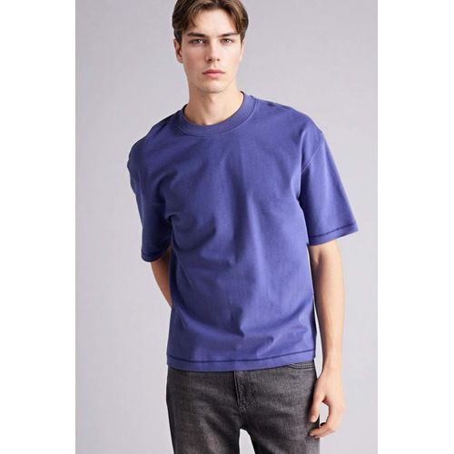 product_image_name-Defacto-تيشيرت نص كم قطن اوفر سايز برقبة مستديرة-3